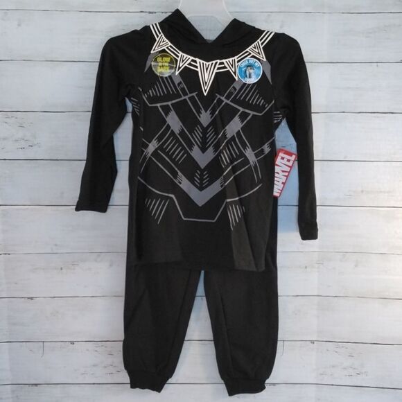 Boys Marvel & Disney Long Hoodie Jogger & T-Shirt Shorts 2, 2-Piece Sets Size 5 - Picture 3 of 10